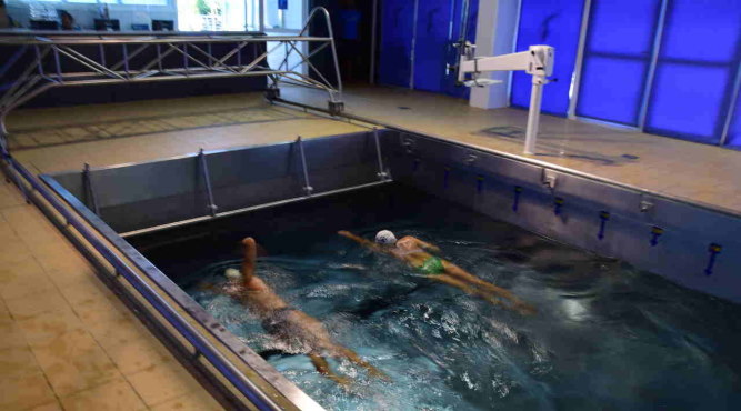 swim training analysis swimming flume