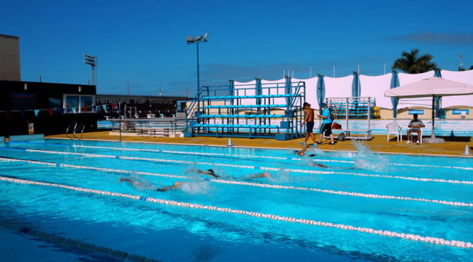 swim training camps olympic pool